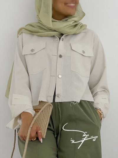 کراپ کت جین دخترانه