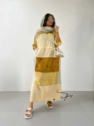 پیراهن تیکه دوزی