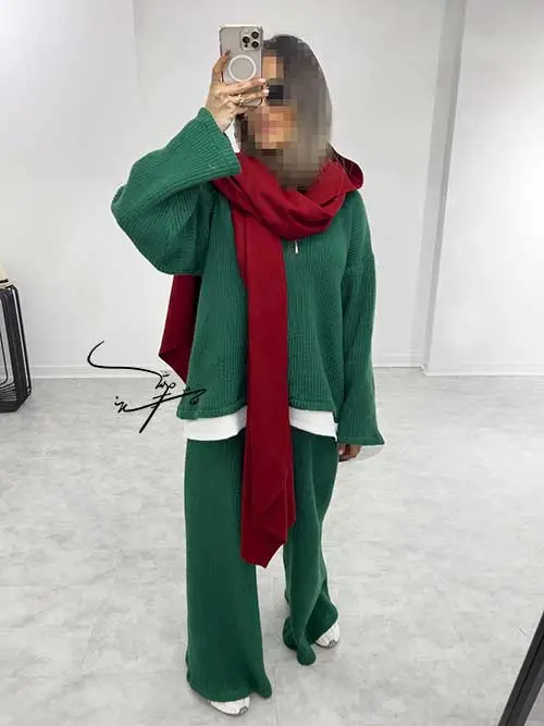 ست سبز و قرمز یلدایی