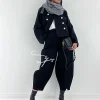 شلوار خمره ای مشکی