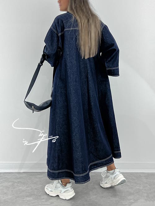 ترنچ کت جین مدل ساوانا "Savannah" - Image 2